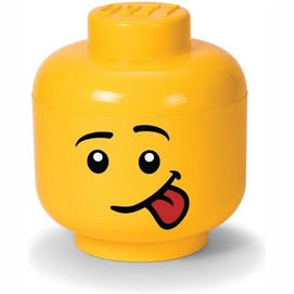 Opbergbox LEGO Hoofd Silly Groot Geel