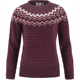 Pull Fjällräven Women Övik Knit Sweater W Dark Garnet-XS