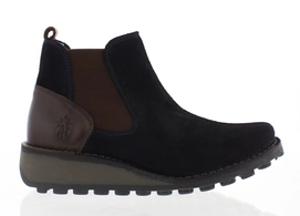 Fly London Minx Line Mebe Navy Dark Brown Damen