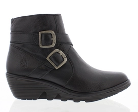 Fly London Plum Line Perz Schwarz Damen