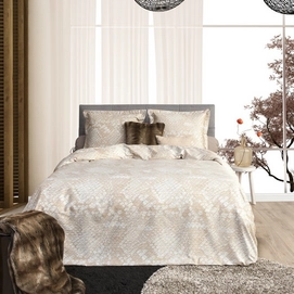 Bettwäsche Heckett & Lane Refined Patricia Beige Mako-Satin