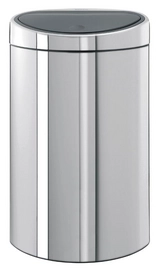 Brabantia Touch Bin Zilver RVS 40L