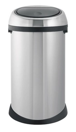 Brabantia Touch Bin Mat Zilver RVS 50L