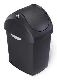 Prullenbak Simplehuman Swing Lid Can Zwart 3L