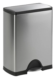 Prullenbak Simplehuman Pedaalemmer Rectangular Mat Zilver RVS 25L