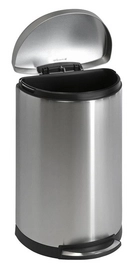 Prullenbak Simplehuman Pedaalemmer Slim Mat Zilver RVS 35L