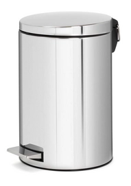 Brabantia Pedaalemmer Silent Silver RVS 12L