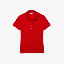 Polo Lacoste Women PF5462 Slim Fit Rood