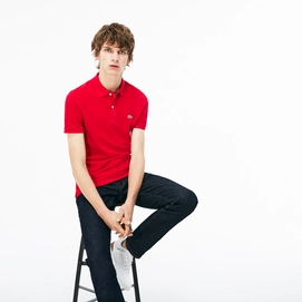 Polo Lacoste Slim Fit Rouge