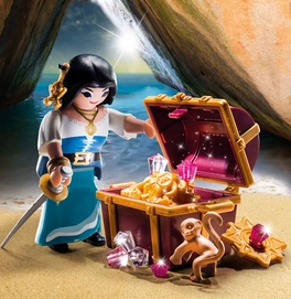 Playmobil Piratenvrouw Met Schatkist