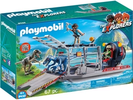 Playmobil Luchtkussenboot Met Dinokooi