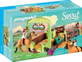 Playmobil Lucky und Spirit mit Pferdebox