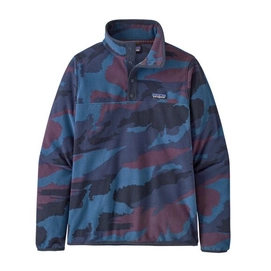 Pull Patagonia Women Micro D Snap T PO Kansas Sky Dolomite Blue
