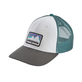 Casquette Patagonia Shop Sticker Patch LoPro Trucker Hat White w/Forge Grey