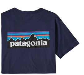 T-Shirt Patagonia Hommes P6 Logo Organic T-Shirt Classic Navy
