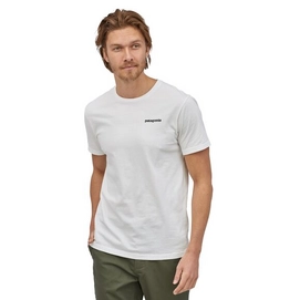 T-Shirt Patagonia Hommes P6 Logo Organic T-Shirt Blanc