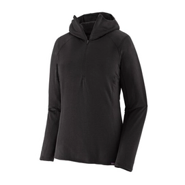 Sweat Patagonia Women Cap TW Zip Neck Hoody Black