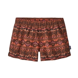 Shorts Patagonia Women Barely Baggies Shorts Mangrove Tiki Small Henna Brown