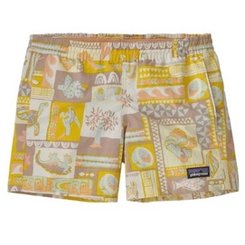 Short Patagonia Fille Baggies Galapagos Archipelagos Isla Yellow