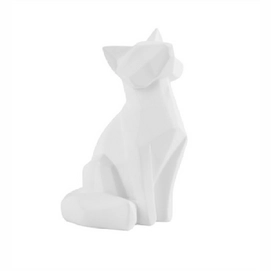 Statue PT Living Origami Fox Polyresin Small Blanc Mat