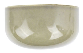 Bloempot PT Living Oval Wide Glazed Grey