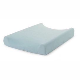 Housse Matelas à Langer Childhome Tricot Pastel Bleu Menthe