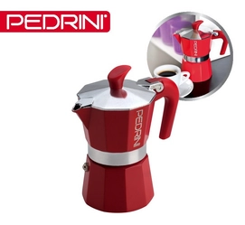 Percolator Pedrini Espresso 2-kops Red