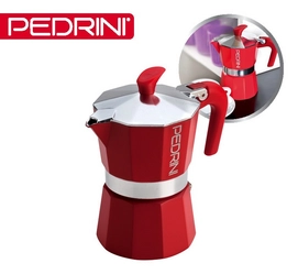 Percolator Pedrini Espresso 3-kops Red