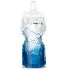 Waterfles Platypus SoftBottle Push Cap Pull Cap Mountains 1L