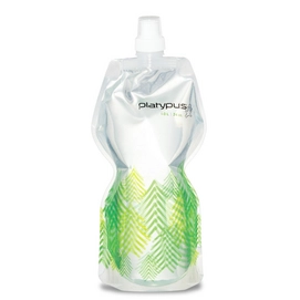 Wasserflasche Platypus SoftBottle Push Cap Pull Cap Trees 1L