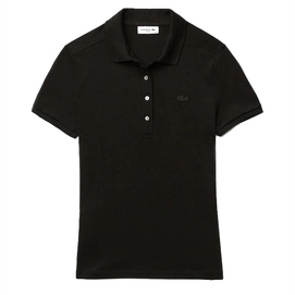 Polo Shirt Lacoste Women PF5462 Slim Fit Black-Size 42