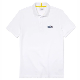 Polo Shirt Lacoste x National Geographic Men PH6286 White Panther-2