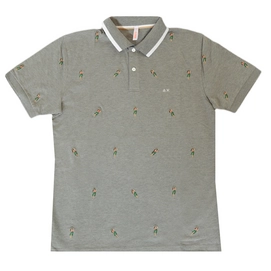 Polo Sun68 Homme Full Embrodery El Grigio Medio