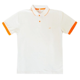 Polo Sun68 Homme Small Stripes Fluo El Bianco