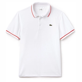 Polo Lacoste Sport White Etna Red