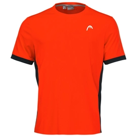 Tennisshirt HEAD Slice Tangerine Black Herren