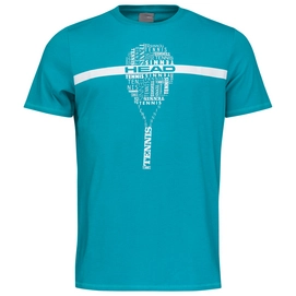 Tennisshirt HEAD Typo Petrol Herren