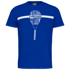 Tennisshirt HEAD Typo Royal Blue Herren
