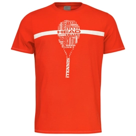 Tennisshirt HEAD Typo Tangerine Herren