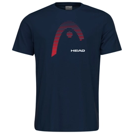 Tennisshirt HEAD Club Carl Deep Blue Red Herren
