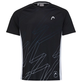 Tennisshirt HEAD Play Tech Print Black Herren