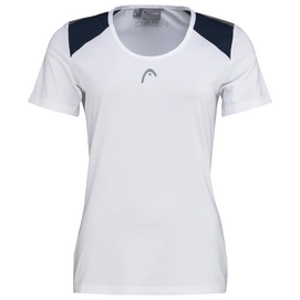 Tennisshirt HEAD Club 22 Tech White Deep Blue Damen