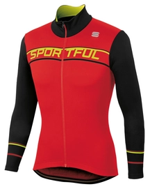 Fietsshirt Sportful Men Giro Thermal Jersey Red Black