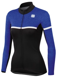 Fietsshirt Sportful Women Giara Warm Top Black Cosmic Mel White