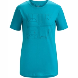 T-Shirt Arc'teryx Women Quadrants SS Firoza