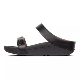 FitFlop Fino™ Shellstone Slide Black