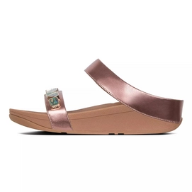 FitFlop Fino™ Shellstone Slide Rose Gold