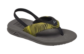 Slipper Reef Grom Rover Prints Yellow Black