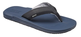 Tongs Reef Men Contoured Cushion Navy Black