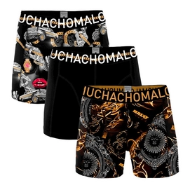 Boxershorts Muchachomalo Boys Rapper Print Print Black (3-teilig)